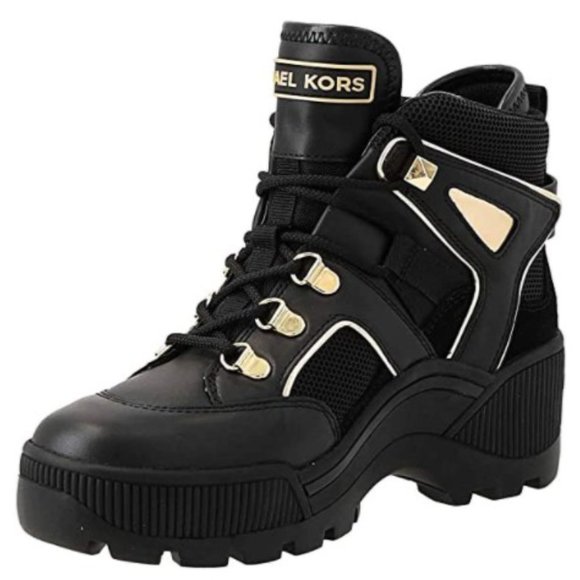 Michael Kors BROOKE Metallic Leather and Scuba Boo - Picture 1 of 8